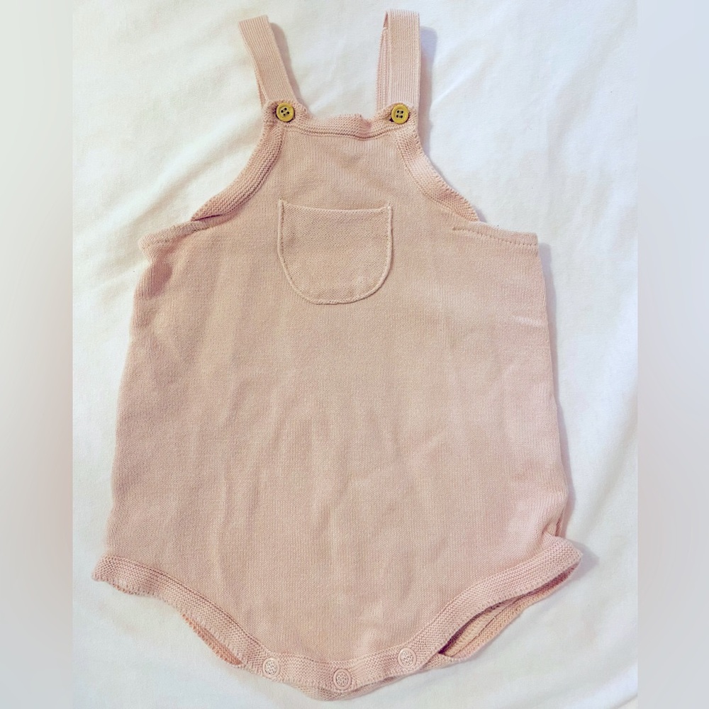 Feltman Brothers Classic Pink Knit Cotton One Piece 3 Months